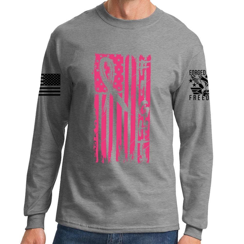 FIGHT - Breast Cancer Awareness Long Sleeve T-shirt Style001