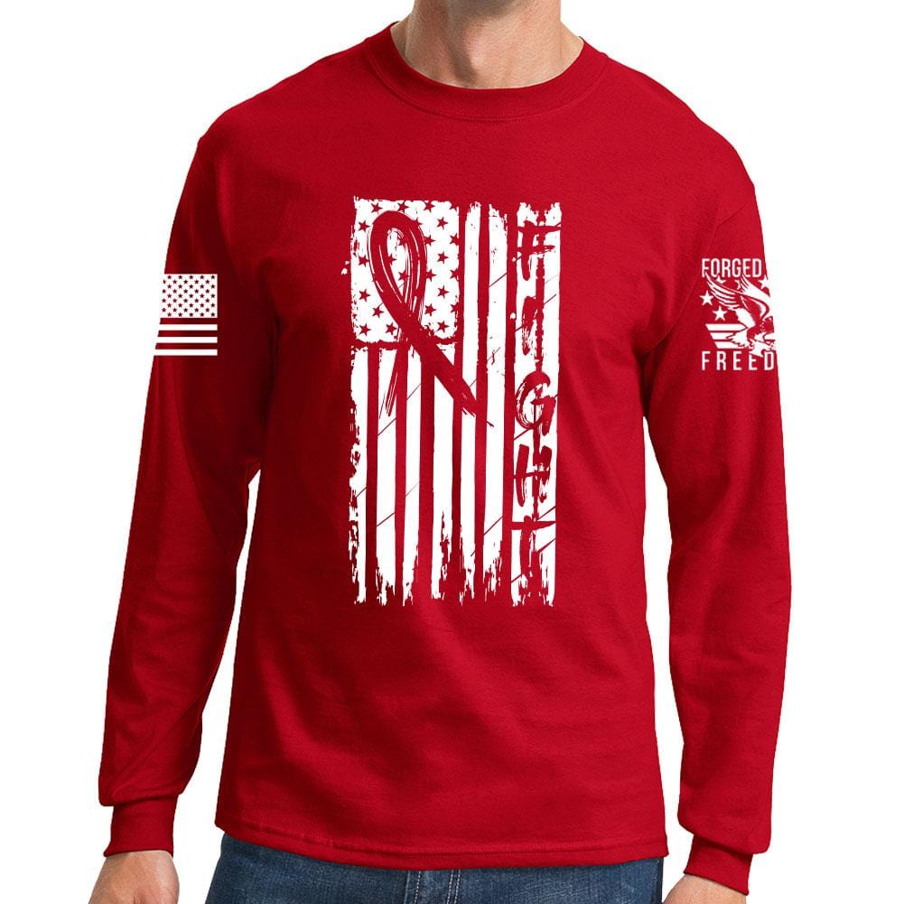 FIGHT - Breast Cancer Awareness Long Sleeve T-shirt Style001