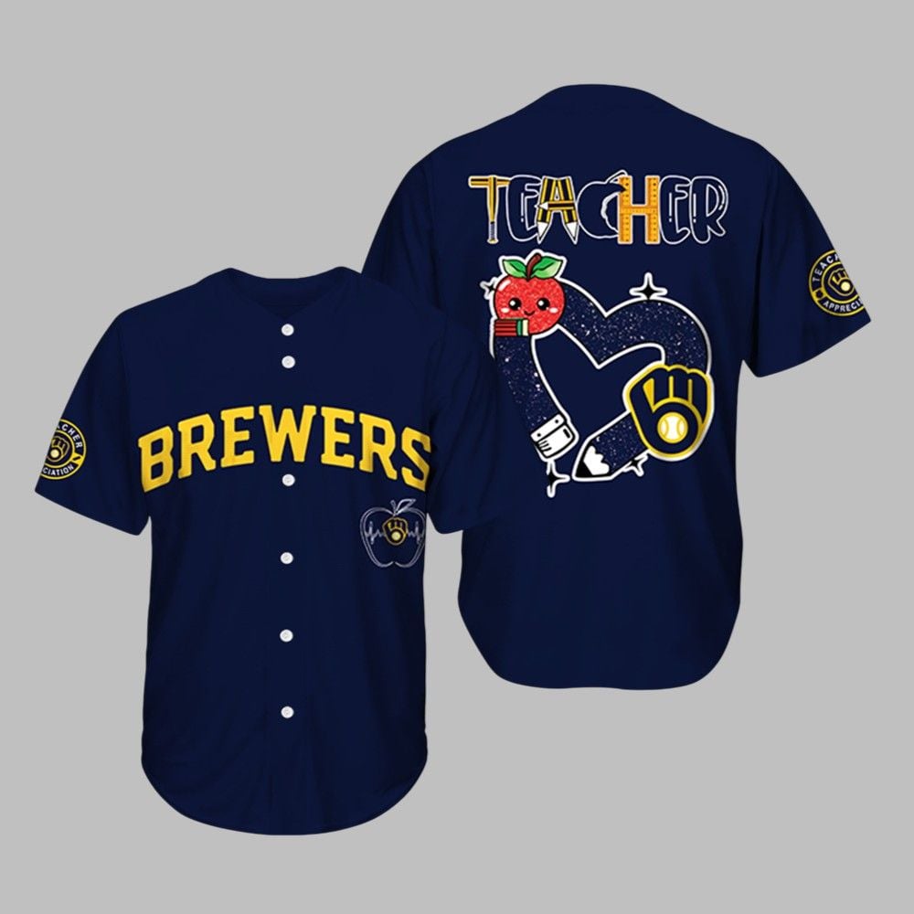 Brewers Teacher Appreciation Night 2025 Jersey - Grishko.com