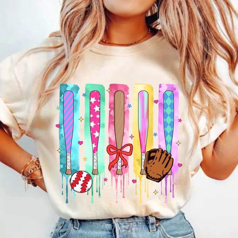 Brushstroke Baseball Mama Tee, Coquette Sporty Mom Shirt, Game Ready Outfit