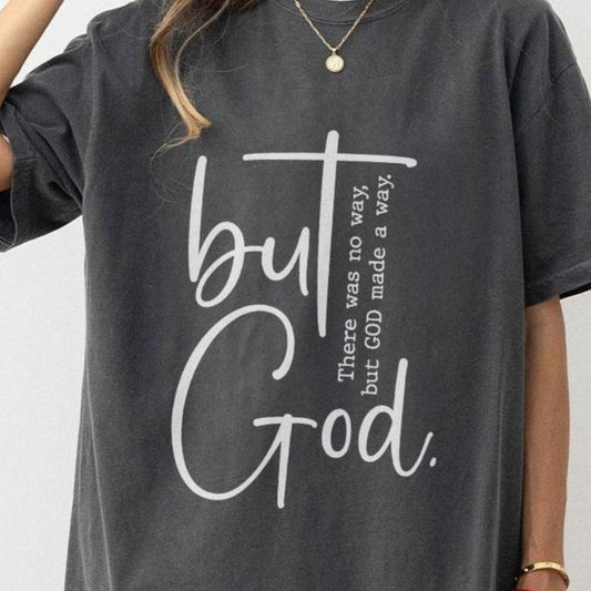 But God Shirt, Christian Shirts For Women, Christian Women T-Shirt, Jesus Shirt, Religion Shirt, Religious TShirt, Bible Verse Shirt, Faith Tee, Christian Gifts For Women, Faith Based Gifts For Her, Christian Women Top Breathable Casual Comfortable Lady