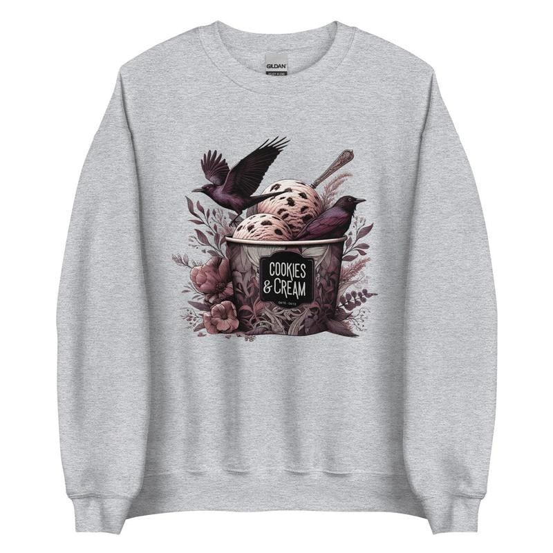 Butcher & Blackbird, Cookies and cream ice cream milked April 10 - April 13 Unisex Sweatshirt