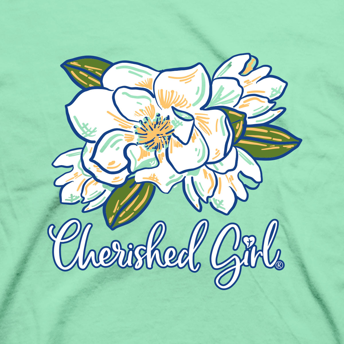 Cherished Girl Womens T-Shirt Amazing Grace