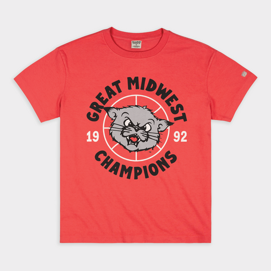 1992 Cincinnati Bearcats Basketball Vintage Heavyweight Tee Style001