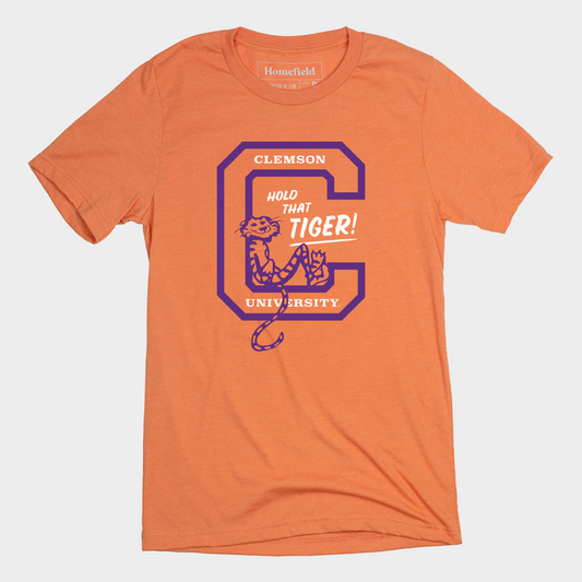 Vintage 1960s Clemson Tigers Logo Tee Style001