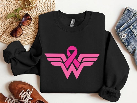 Cancer Ribbon Wonder Women Sweatshirt, Cancer Awareness Hoodie, Cancer Survivor Sweatshirt, Cancer Warrior Shirt, Breast Cancer  T-shirt, sweater and Hoodie