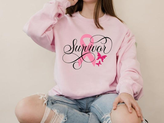 Cancer Survivor Sweatshirt, Survivor Shirt, Breast Cancer Hoodie, Cancer Survivor Gift, Cancer Awareness, Cancer Survivor  T-shirt, sweater and Hoodie