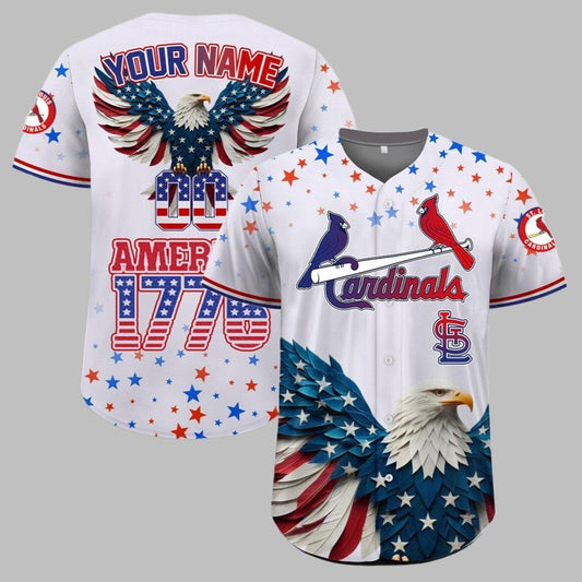 Cardinals Independence Day Baseball Jersey 2025 - Grishko.com