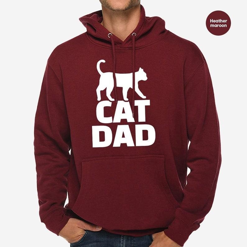 Cat Dad Hoodie, Fathers Day Gift, Gifts For Dad, Cat Dad Sweatshirt, Fathers Day, Cat Lover Long Sleeve, Gift For Dad, Gift For Him style 02