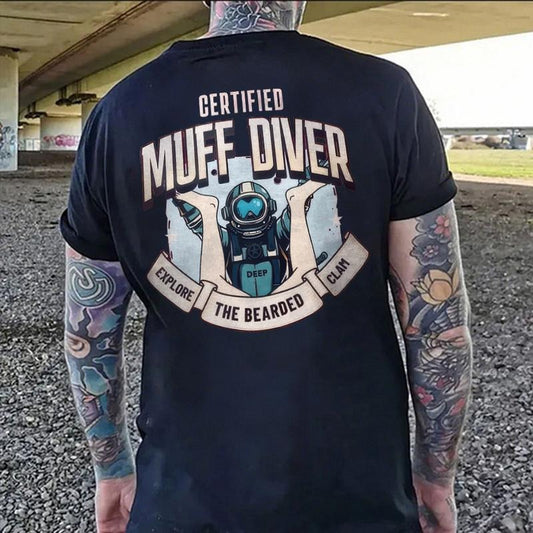 Certified Muff Diver Printed Men's T-shirt