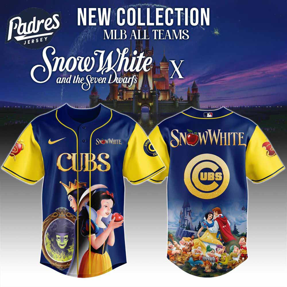 Chicago Cubs MLB x Snow White Baseball Jersey 2025 - Padres Jersey Oasis: Elevate Your Baseball Style Game