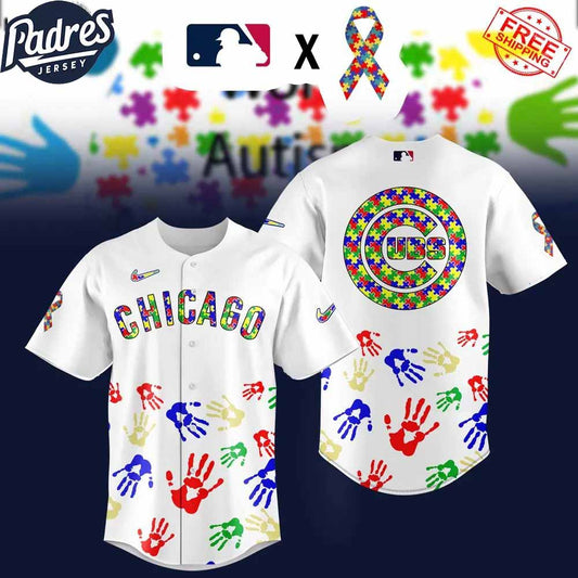 Chicago Cubs x Autism Awareness Baseball Jersey 2025 - Padres Jersey Oasis: Elevate Your Baseball Style Game