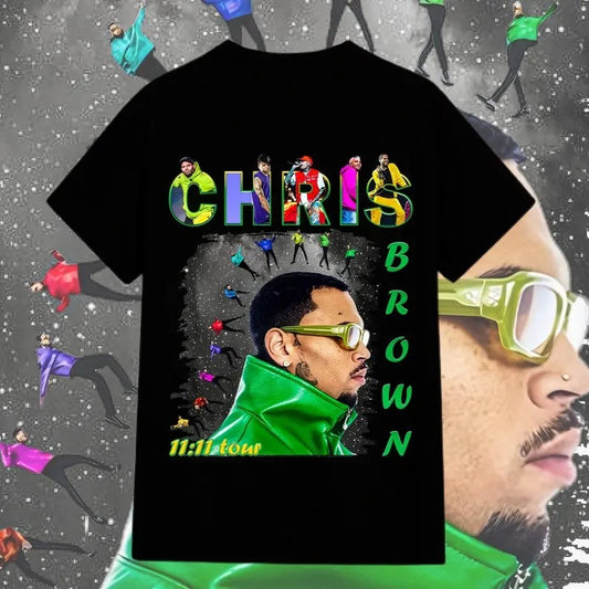 Chris Brown 1111 tour png, Chris Brown Bootleg Shirt Design, Chris Brown Fan Shirt Design, Chris Brown 2024 Tour