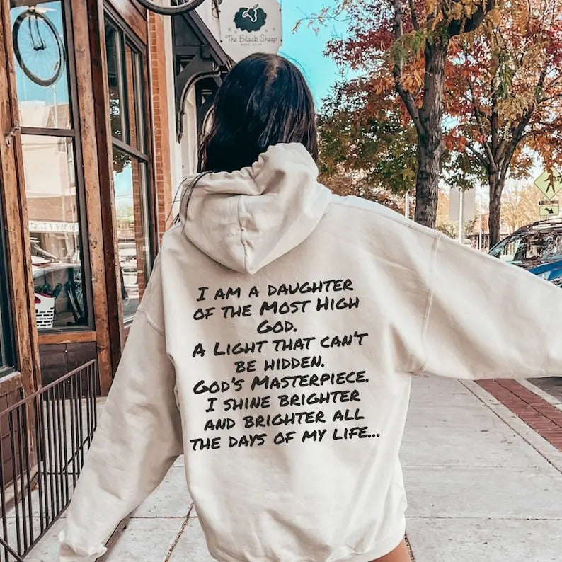 Christian Clothing, Bible Verse Hoodie, Faith sweatshirt Religious Tshirt,Faith Tshirt,Groovy T-shirt,Women Christian gift, Daughter of the  T-shirt, sweater and Hoodie