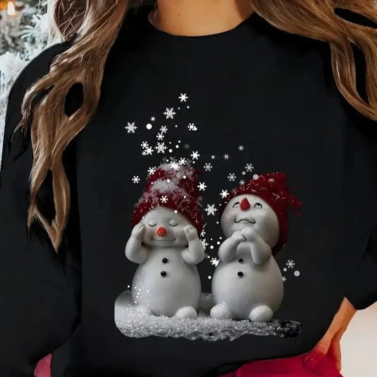 Christmas Snowman Print Sweatshirt, Snowman Sweatshirt, Christmas Sweatshirt, Snowman Shirt, Snowman T-Shirt, Christmas Crewneck, Christmas Shirts for Women