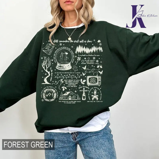 Christmas Song Lyric Shirt, Merry Christmas Comfort Colors Shirt, Christmas Music Sweatshirt,Christmas Lyrics Sweatshirtstyle{n002}2