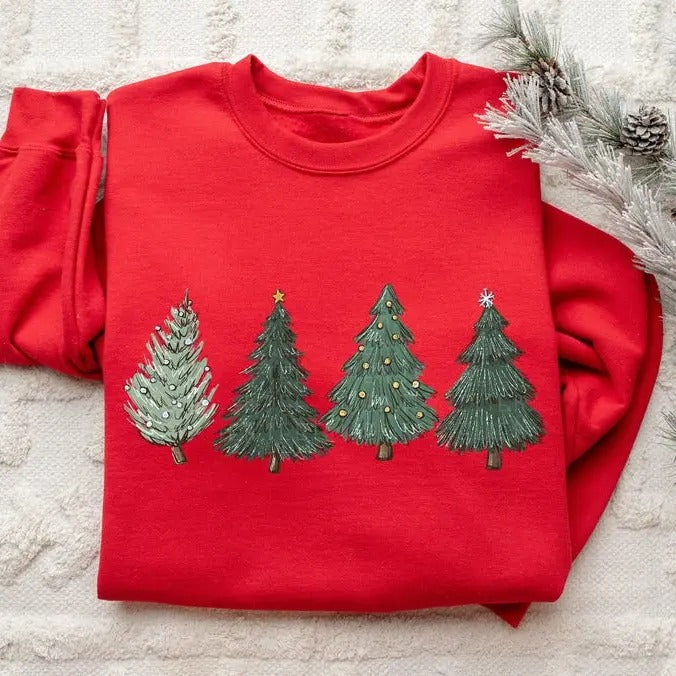 Christmas Sweatshirt Womens Christmas Sweater Christmas Crewneck Pullover Christmas Tree Holiday Sweaters Winter Matching  T-shirt, sweater and Hoodie
