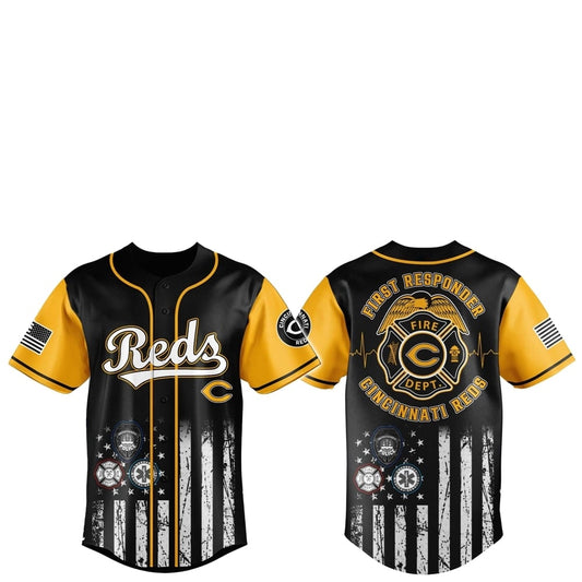 Cincinnati Reds First Responders 2025 Baseball Jersey Jogger Hat - Grishko.com