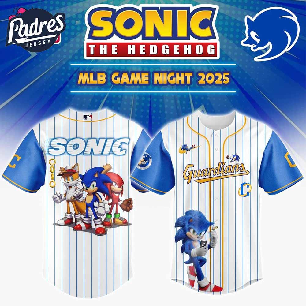 Cleveland Guardians MLB Game Night Sonic The Hedgehog 2025 Baseball Jersey - Padres Jersey Oasis: Elevate Your Baseball Style Game