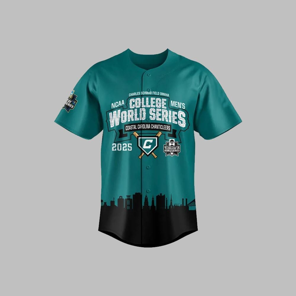 Coastal Carolina Baseball College World Series 2025 Omachants Jersey - Grishko.com
