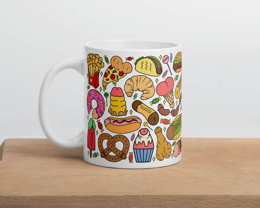 Colorful Fast Food Mug, Fun Kitchen Decor, Unique Gift For Food Lovers, 11Oz 15Oz Mug, Graphic Tees, Funny Coffee Mug Gift