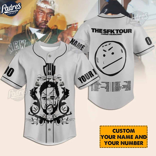 Conway The Machine Tour 2024 Custom Baseball Jersey Style - Padres Jersey Oasis: Elevate Your Baseball Style Game