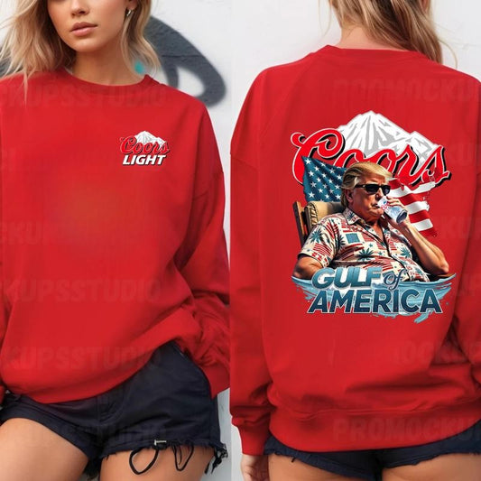 Coors Light Trump Shirt, Gulf of America Sweatshirt Hoodie, All season Outfit