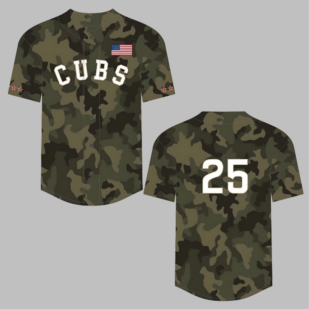 Cubs Armed Forces Jersey 2025 Giveaway - Grishko.com