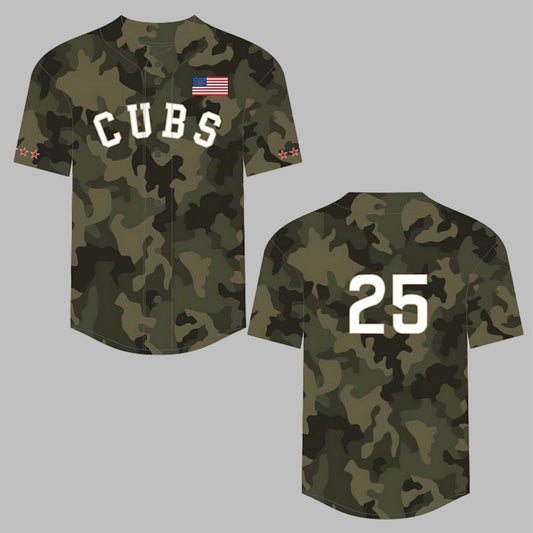 Cubs Armed Forces Jersey 2025 Giveaway - Grishko.com