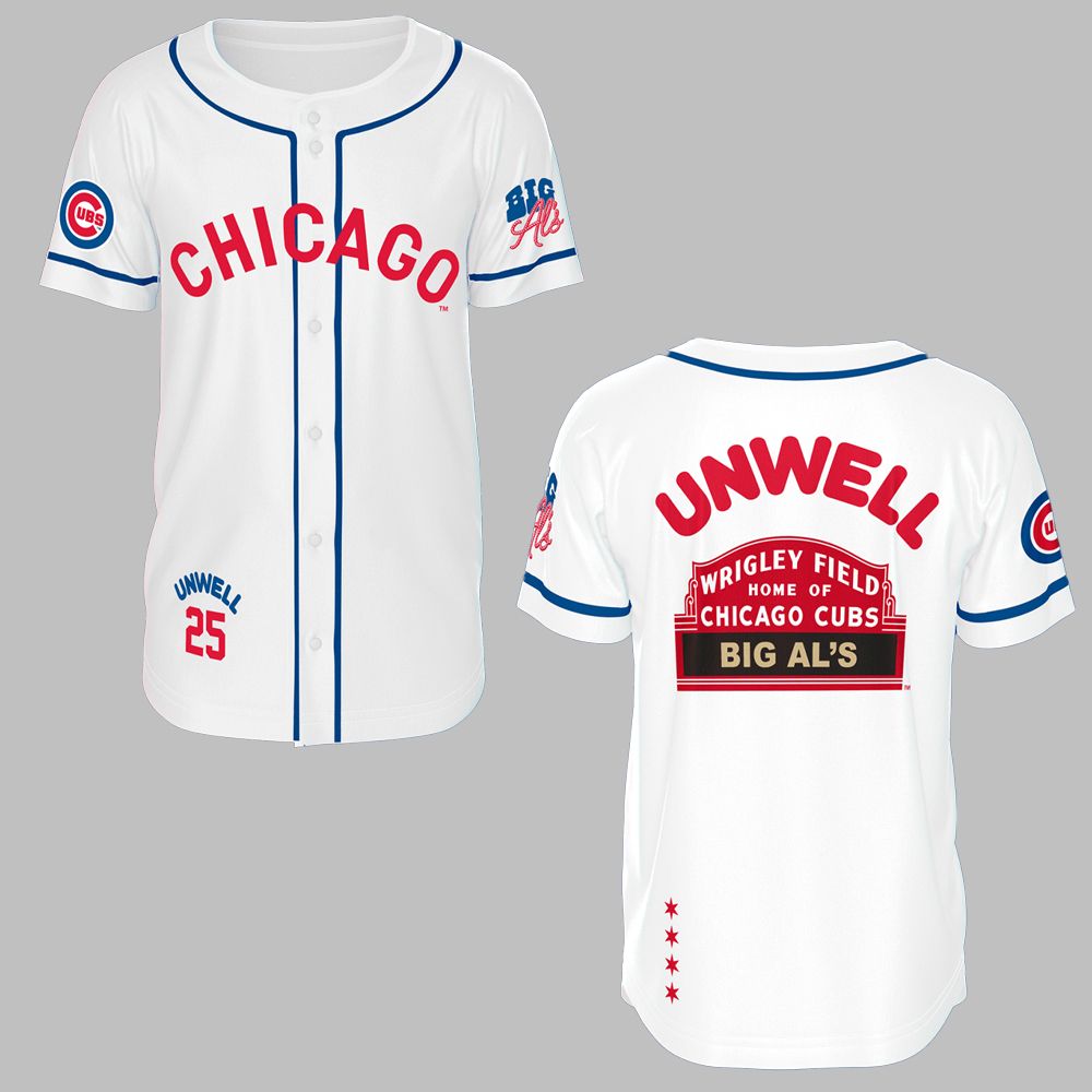 Cubs Big Al's Takeover Jersey Giveaway 2025 - Grishko.com