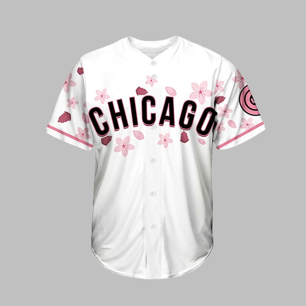 Cubs Cherry Blossom Jersey 2025 - Grishko.com