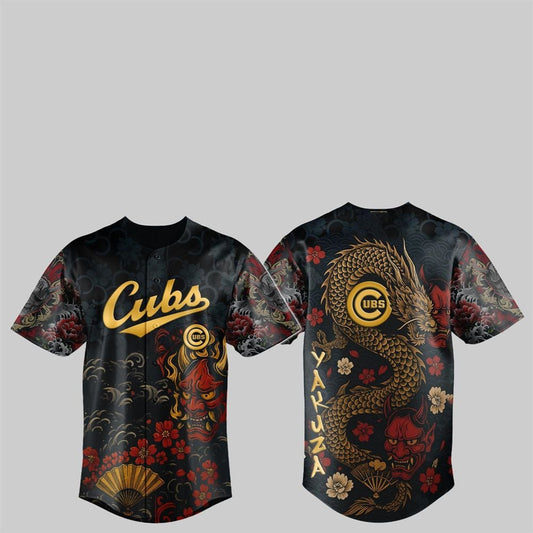 Cubs Yakuza Dragon Oni Jersey 2025 - Grishko.com