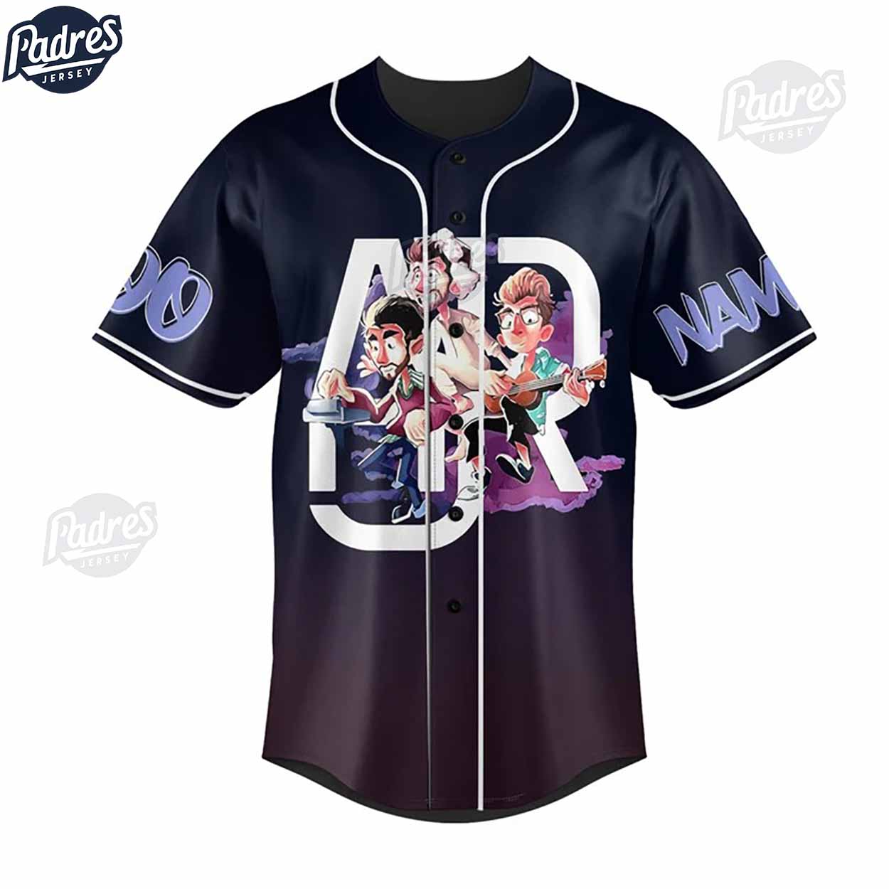 Custom Ajr The Maybe Man Tour 2024 Music Baseball Jersey - Padres Jersey Oasis: Elevate Your Baseball Style Game