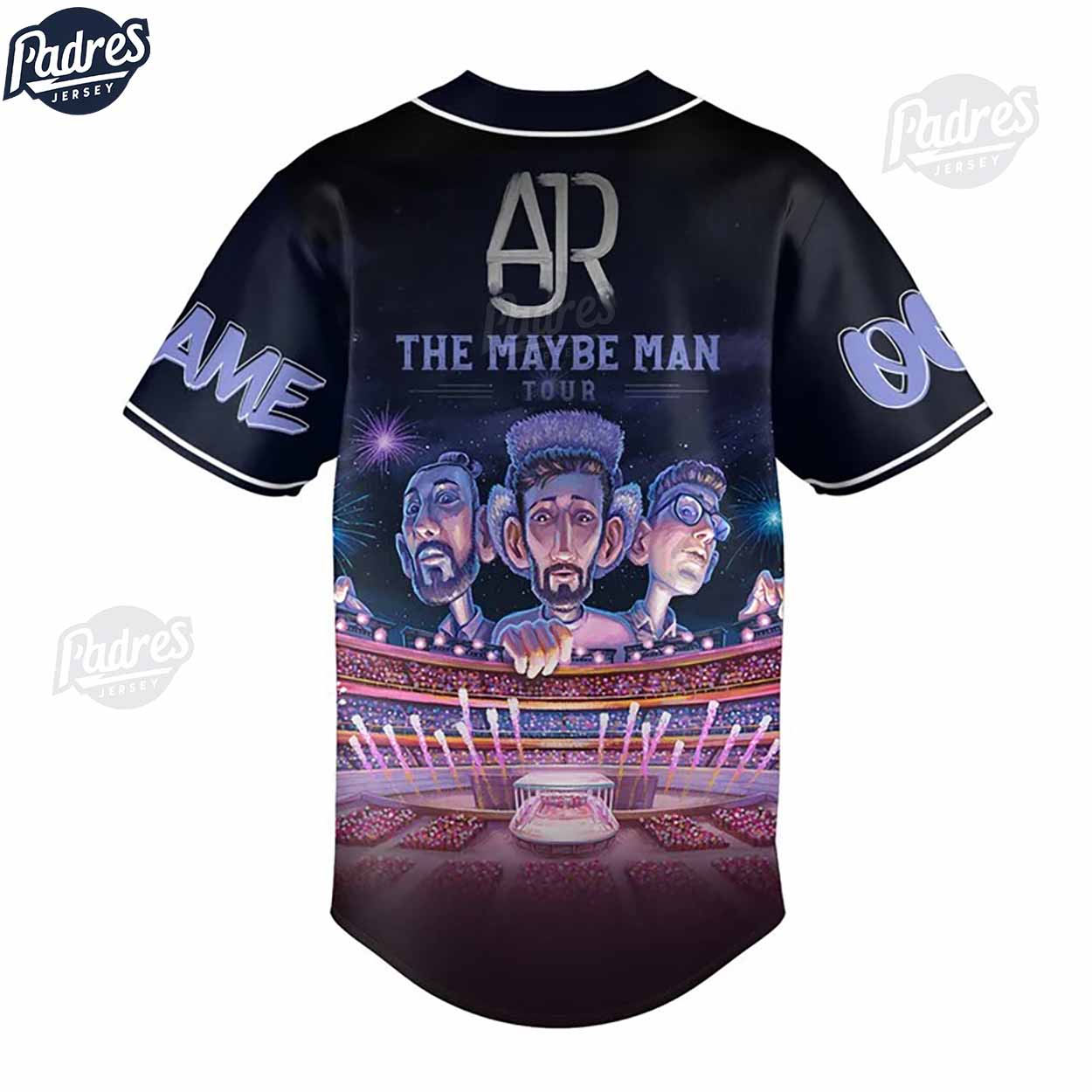 Custom Ajr The Maybe Man Tour 2024 Music Baseball Jersey - Padres Jersey Oasis: Elevate Your Baseball Style Game