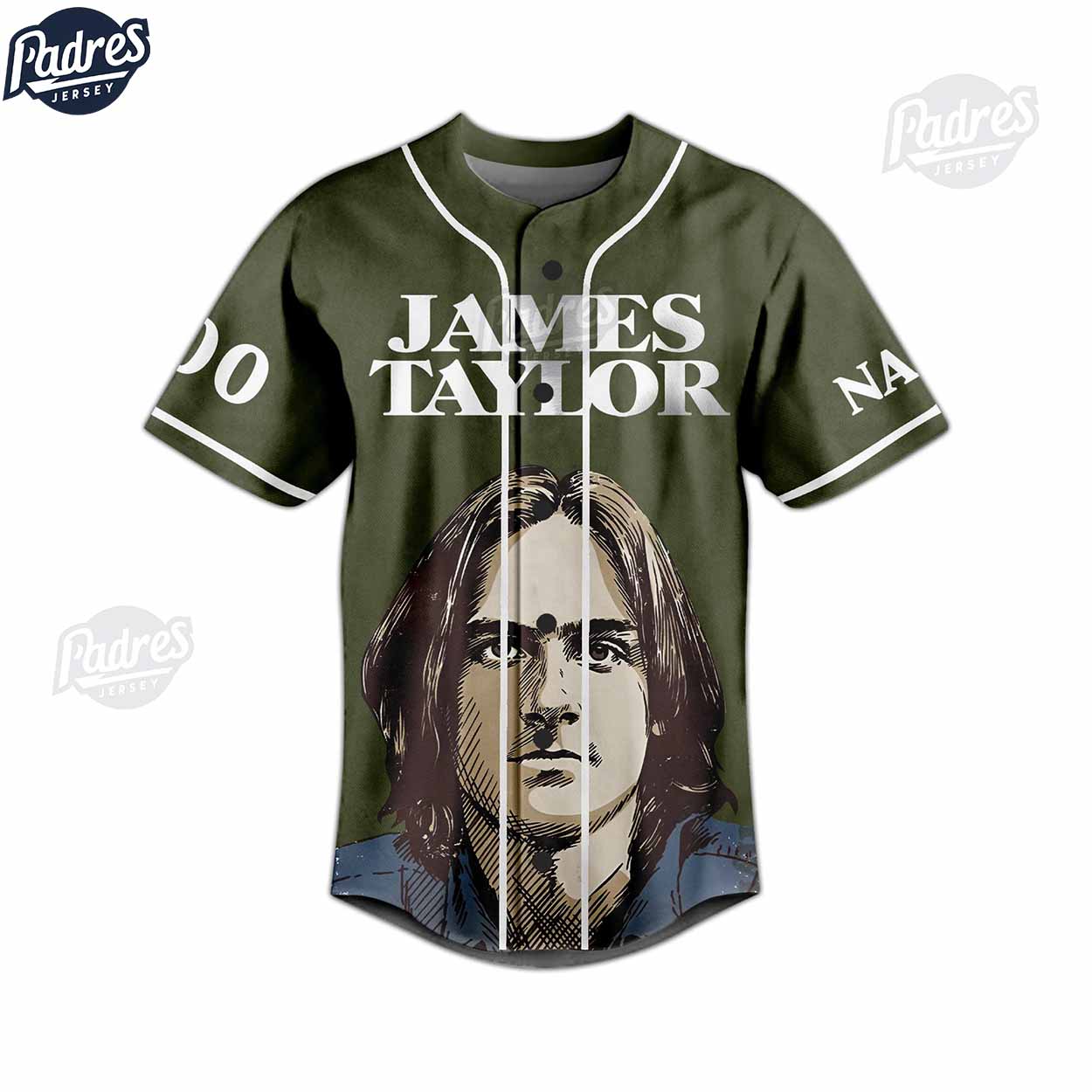 Custom James Taylor Tour 2024 Music Baseball Jersey - Padres Jersey Oasis: Elevate Your Baseball Style Game