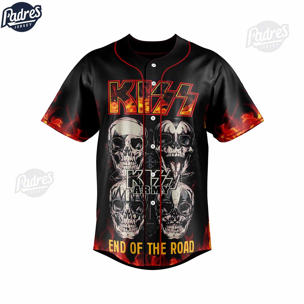 Custom Kiss World Tour Baseball Jersey - Padres Jersey Oasis: Elevate Your Baseball Style Game
