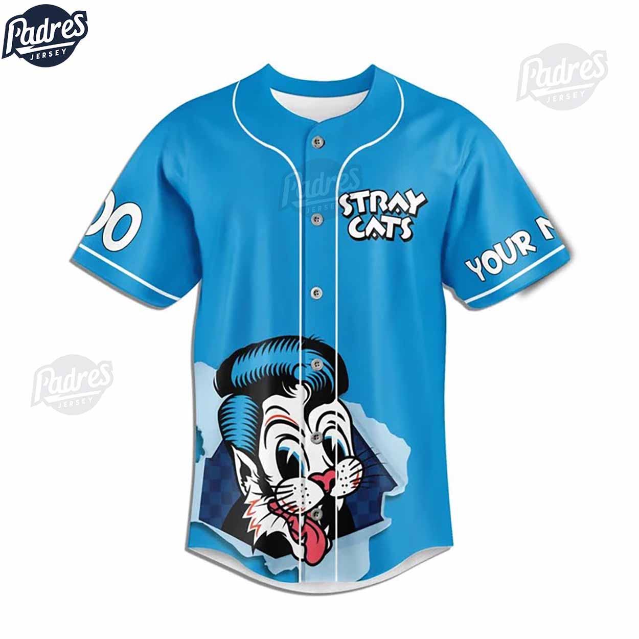Custom Stray Cats Summer Tour 2024 Baseball Jersey - Padres Jersey Oasis: Elevate Your Baseball Style Game