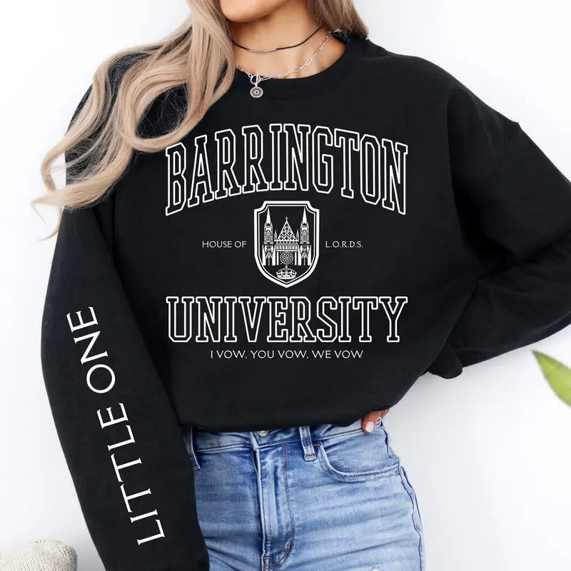 Custom The LORDS Series Sweatshirt, Barrington University Hoodie, Shantel Tessier Merch, Ritual, Sinner, Sacrifice, Dark Romance Reader Sweater