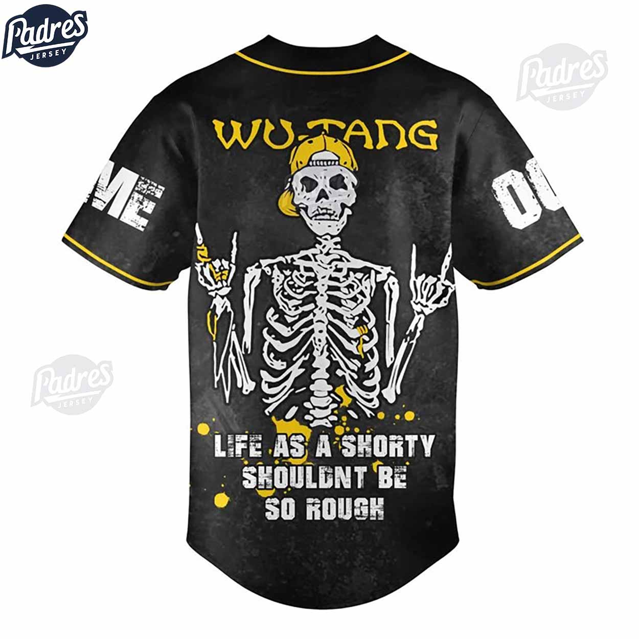 Custom Wu-Tang Clan Life As A Shorty Shouldn’t Be So Rough Baseball Jersey - Padres Jersey Oasis: Elevate Your Baseball Style Game