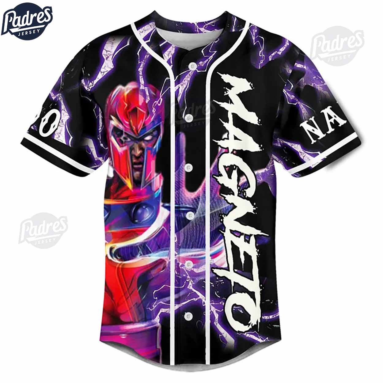 Custom X-Men 97 Magneto Baseball Jersey Style - Padres Jersey Oasis: Elevate Your Baseball Style Game