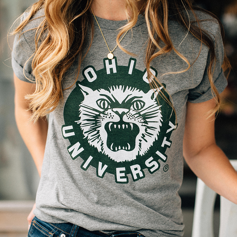 Vintage Ohio Bobcats Logo Shirt Style001