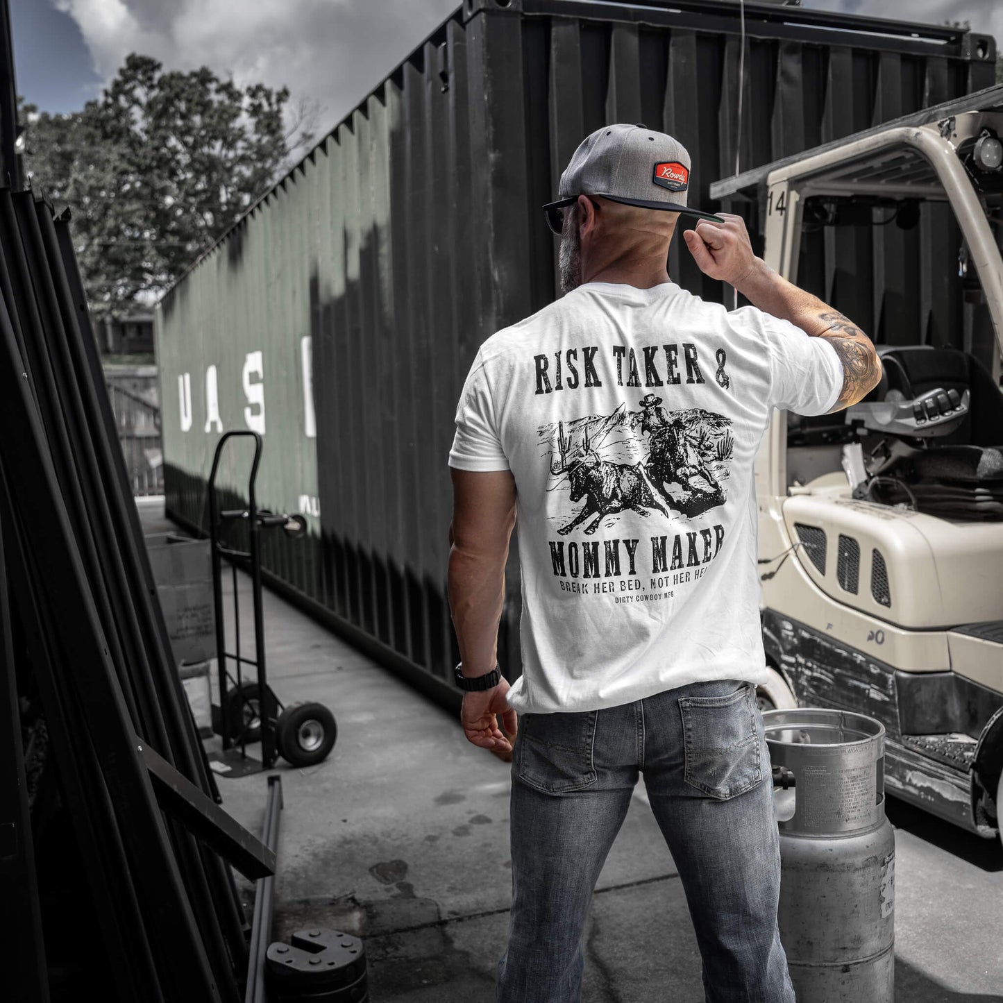 Risk Taker & Mommy Maker Men's T-Shirt