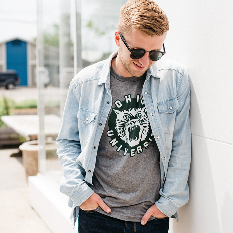 Vintage Ohio Bobcats Logo Shirt Style001