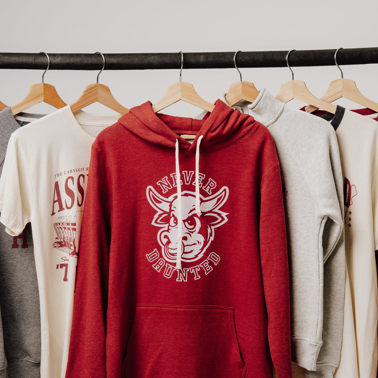 Vintage IU Bison "Never Daunted" Hoodie Style001