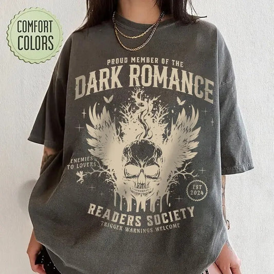 Dark Romance T-Shirt, Sweatshirt, Hoodie, Dark Romance Readers Society Shirt, Dark Academia Reading Shirt, Dark Romance Merch, Shirt For Smut Reader, Reader Gift