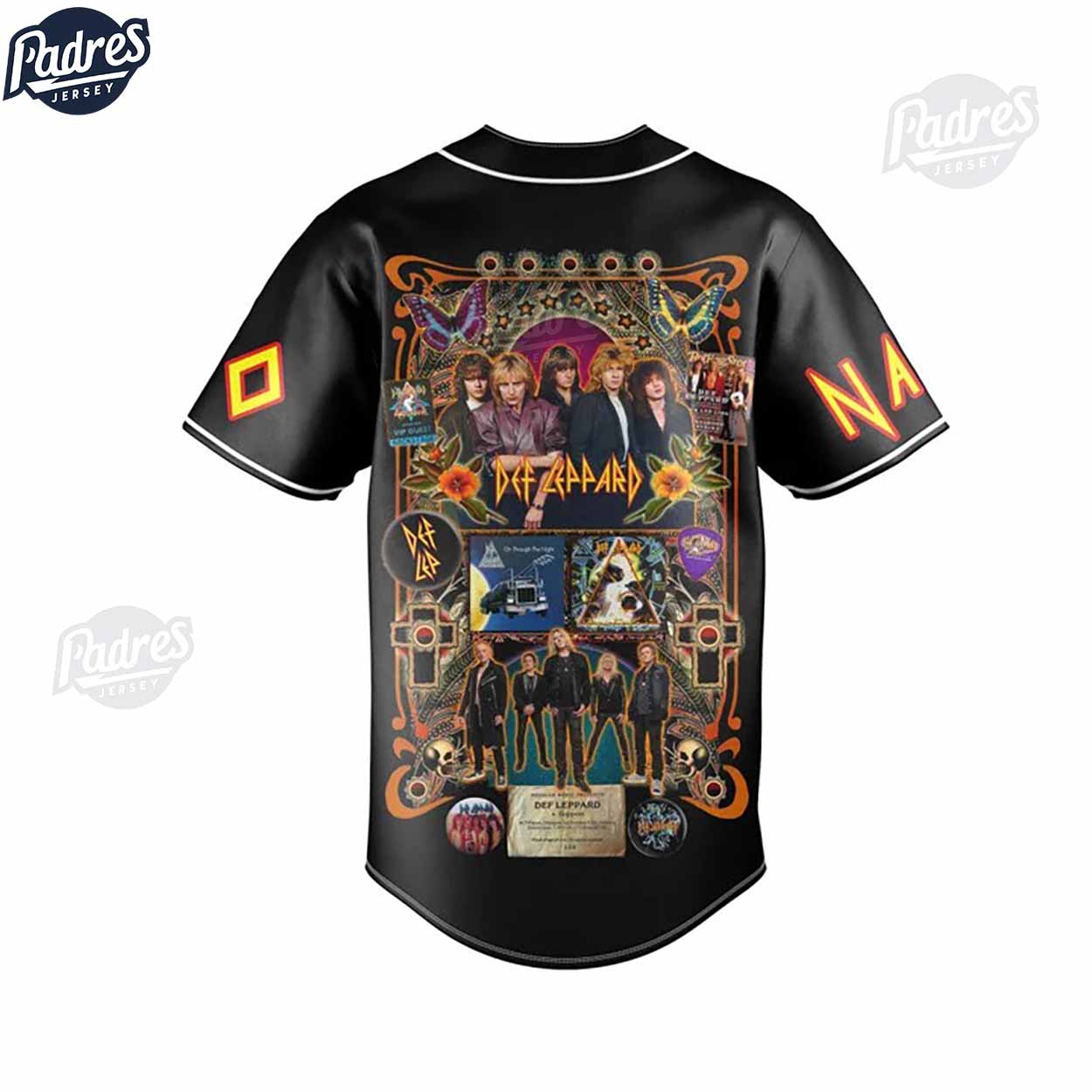 Def Leppard Custom Baseball Jersey The Summer Stadium Tour - Padres Jersey Oasis: Elevate Your Baseball Style Game