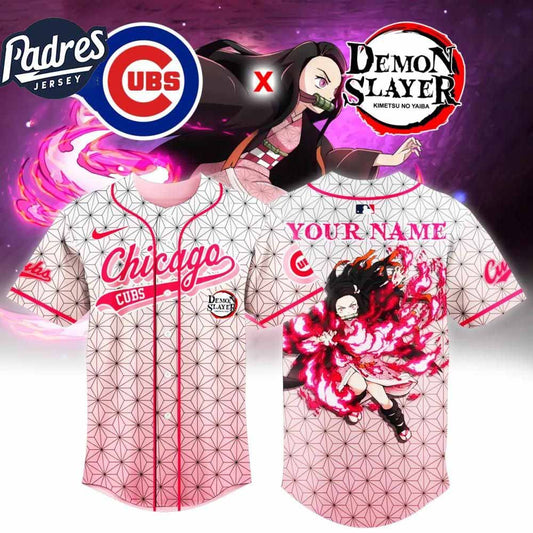 Demon Slayer X Chicago Cubs Baseball Jersey 2025 - Padres Jersey Oasis: Elevate Your Baseball Style Game