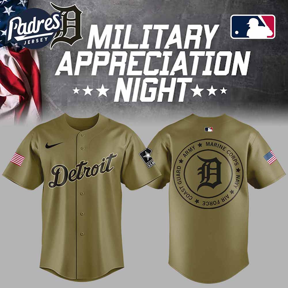 Detroit Tigers Baseball Jersey Military Green For Fan 2025 - Padres Jersey Oasis: Elevate Your Baseball Style Game