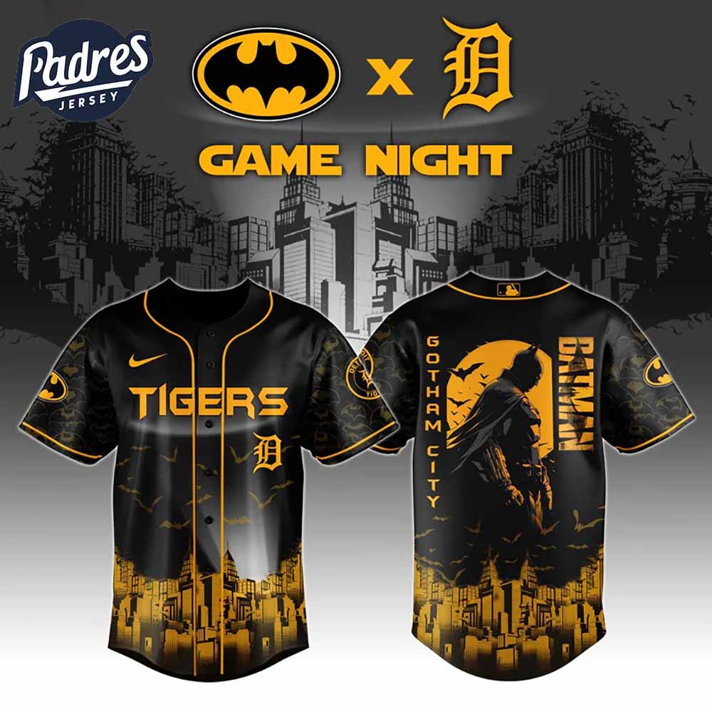 Detroit Tigers x DC Batman Game Night Baseball Jersey 2025 - Padres Jersey Oasis: Elevate Your Baseball Style Game