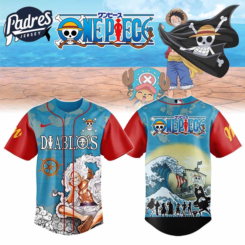 Diablos Rojos del Mexico x One Piece 2025 Baseball Jersey - Padres Jersey Oasis: Elevate Your Baseball Style Game
